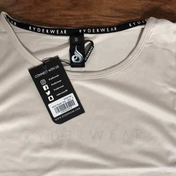 NWT Ryderwear hybrid muscle tank - ivory - Picture 5 of 5